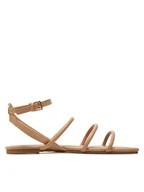 Klapki i japonki damskie - ONLY Shoes Klapki Onlmillie-5 15335569 Brązowy - miniaturka - grafika 1