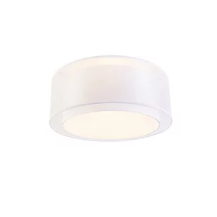 QAZQA Nowoczesna lampa sufitowa biała 50 cm 3-punktowa - Drum Duo - Oprawy, klosze i abażury - miniaturka - grafika 1