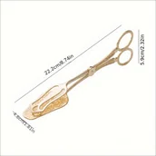 Inne - TEMU Eleganckie starożytne szczypce do sałaty w stylu Bliskiego Wschodu z misternymi grawerunkami - idealne do podawania chleba, ciasta, i innych - miniaturka - grafika 1