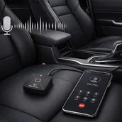Transmitery FM - Qoltec Bezprzewodowy transmiter odbiornik Audio HiFi Home&Car| Bluetooth 6.0 NFC 2 x RCA 1 x MiniJack 3.5mm - miniaturka - grafika 1