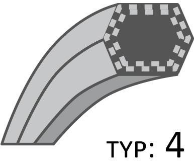 Pasek Husqvarna Napęd Noży Ct135;Cth151 Kevlar /12,7X2711/ A-180217