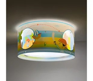 Dalber 60656 - Plafon dziecięcy PIRAT ISLAND 2xE27/15W/230V - Lampy sufitowe - miniaturka - grafika 1