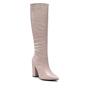 Kozaki DEEZEE - ZALXXS220146 Beige - Kozaki damskie - miniaturka - grafika 1