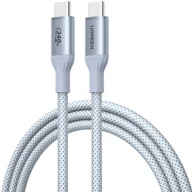 Kable komputerowe i do monitorów - Ugreen Kabel USB-C Ugreen L534 PD 240W, 480Mbps, 1m srebrny 75731 - miniaturka - grafika 1