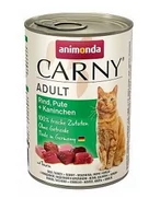 Mokra karma dla kotów - ANIMONDA Cat Carny Adult smak: wołowina, indyk i królik 6x400g - miniaturka - grafika 1