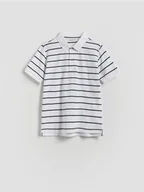 Koszulki dla chłopców - Reserved - T-shirt polo - biały - miniaturka - grafika 1