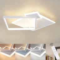 Lampy sufitowe - ZMH lampa sufitowa LED do salonu - czarna ściemnialna lampa do salonu 50W nowoczesny design z pilotem wykonane z metalu oświetlenie sufitowe do jadalni kuchni pokoju młodzieżowego sypialni - miniaturka - grafika 1