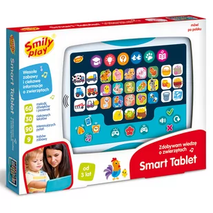 Smart Tablet Interaktywny Smily Play Mówi Po Polsku Edukacyjny Piosenki - Zabawki interaktywne dla dzieci - miniaturka - grafika 1
