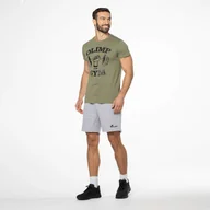 Koszulki sportowe męskie - MEN T-SHIRT OLIMP GYM KHAKI S - miniaturka - grafika 1