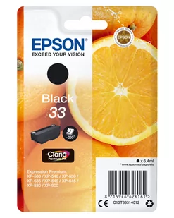 Epson oryginalny ink C13T33314012 T33 black 6,4ml Expression Home a Premium XP-530,630,635,830 oryginał (C13T33314010) - Tusze oryginalne - miniaturka - grafika 3