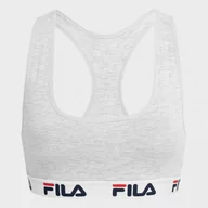 Bielizna sportowa damska - Biustonosz FILA WOMAN BRA - szary - miniaturka - grafika 1