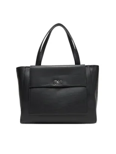 Calvin Klein Torebka Ck Re-Lock Medium Shopper LV04F3223G Czarny - Torebki damskie - miniaturka - grafika 1