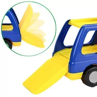 Samochody i pojazdy dla dzieci - ZESTAW POJAZDÓW DINOZAURY CIĘŻARÓWKA LAWETA ŚWIATŁA DŹWIĘKI DYM - miniaturka - grafika 1