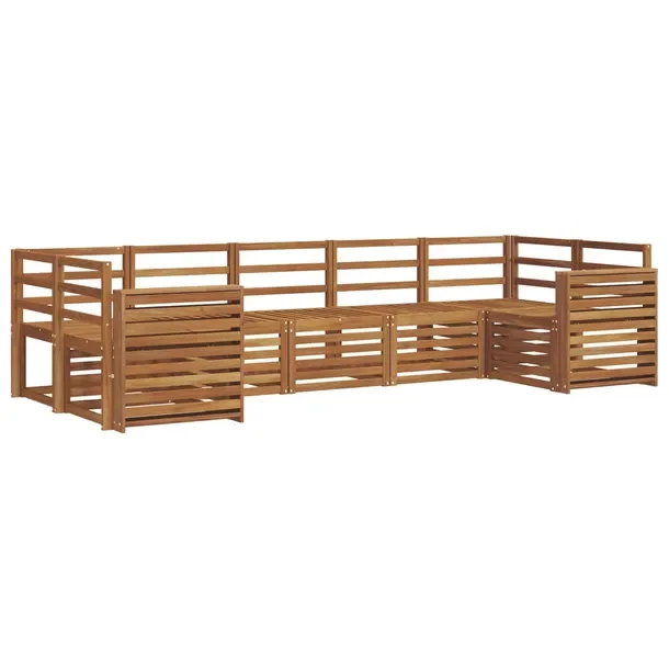 Zestaw sofy narożnej 7 szt. Naturalny