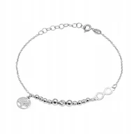 Bransoletki - Rodowana Bransoletka Srebro pr. 925 z Motywem Drzewa i Nieskończoności - miniaturka - grafika 1