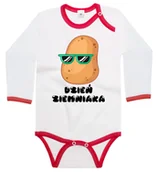 Body dla niemowląt - Body dziecięce Na Dzień Ziemniaka Zemniak Kartofel W Okularach 98/104 - miniaturka - grafika 1