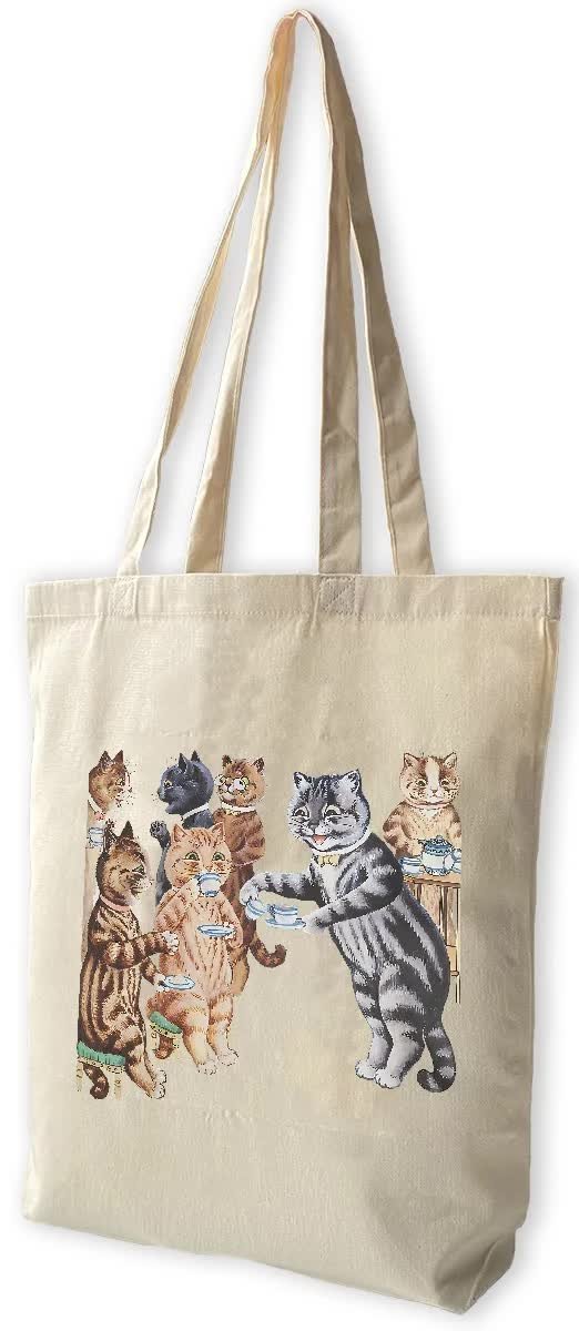 Torba bawełniana Herbata dla kota Louis Wain