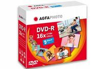 Nośniki danych - AgfaPhoto 1x5 DVD-R 4,7GB 16x Speed Jewel Case 410005 - miniaturka - grafika 1