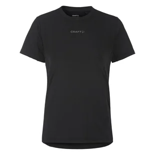 Damska Koszulka z krótkim rękawem CRAFT ADV ESSENCE SS TEE 2 W 1914798-999000 – Czarny - Koszulki i topy damskie - miniaturka - grafika 1