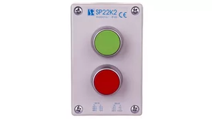 Spamel SP.INW. Kaseta kompletna 2-otworowa z przyciskami START-STOP (KZ,KC) SP22K2\01-1 - Inne akcesoria elektryczne - miniaturka - grafika 1