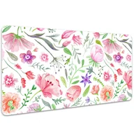 Podkładki na biurko - Podkładka na biurko Malowane kwiaty 100x50 cm - miniaturka - grafika 1