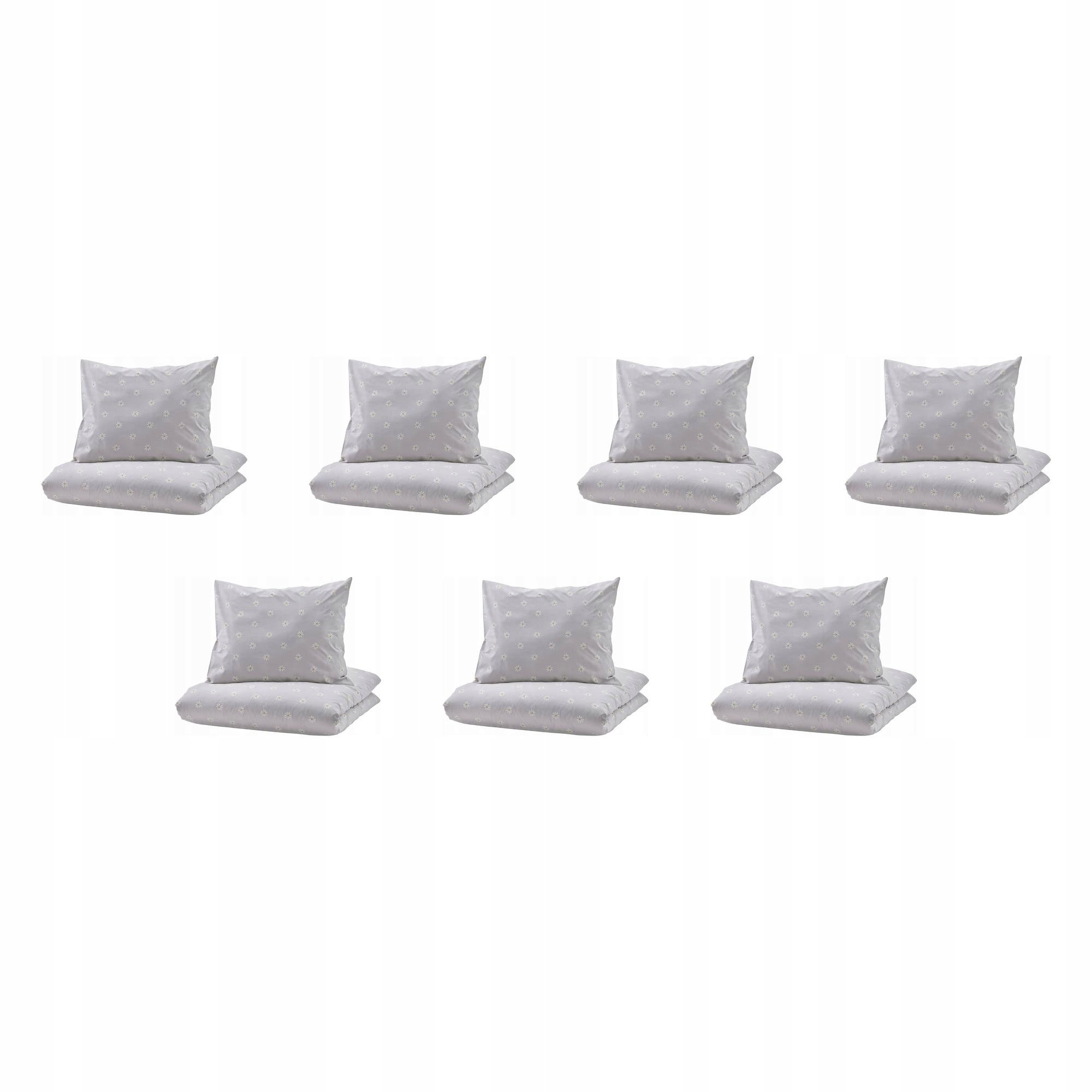 7 szt. Poszwa na kołdrę i poszewka kwiatowa 150x200 Nattslanda