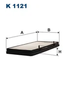 Filtry kabinowe - Filtron Filtr, wentylacja przestrzeni pasażerskiej K 1121 K 1121 - miniaturka - grafika 1