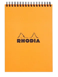Notatnik Rhodia A5, kratka, pomarańczowy - Notesy i bloczki - miniaturka - grafika 1