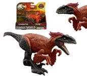 Figurki dla dzieci - JURASSIC WORLD TEORIA CHAOSU PYRORAPTOR FIGURKA RUCHOMA DINOZAUR ATAK HTP67 - miniaturka - grafika 1