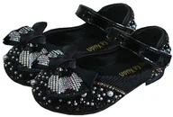 Buty dla dziewczynek - Błyszczące Balerinki Buciki Dziewczęce 19 Cm Czarne (31) - miniaturka - grafika 1