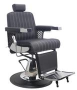 Fotele fryzjerskie - Fotel fryzjerski barberski hydrauliczny do salonu fryzjerskiego barber shop Barberking w 24H - miniaturka - grafika 1