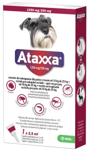 KRKA ATAXXA Roztwór do nakrapiania dla psów 10 - 25 kg (2,5 ml) - 1 pipeta - Artykuły przeciw pasożytom - miniaturka - grafika 1