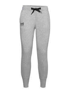 Under Armour Spodnie dresowe w kolorze szarym - Spodnie sportowe damskie - miniaturka - grafika 1