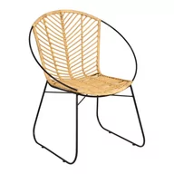 Fotele i krzesła ogrodowe - Rattanowe krzesło ogrodowe Bonami Selection Carla - miniaturka - grafika 1