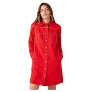 Sukienki - Wrangler Sukienka damska Western Dress, Formula RED, rozmiar M - miniaturka - grafika 1