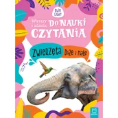 Książki edukacyjne - Zwierzęta duże i małe. Wyrazy i zdania do nauki czytania. Duże litery - miniaturka - grafika 1