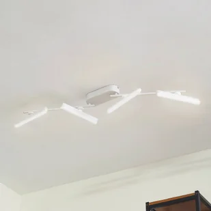 Reflektor LED Lindby Eldrin, biały, 34W, 4-punktowa, metal, 111cm - Lampy sufitowe - miniaturka - grafika 1