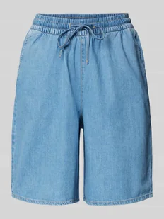 Szorty jeansowe o kroju relaxed fit z czystej bawełny - Spodenki damskie - miniaturka - grafika 1