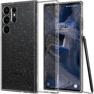 Spigen Etui Liquid Crystal do Samsung Galaxy S23 Ultra Przezroczysto-brokatowy - Etui i futerały do telefonów - miniaturka - grafika 1