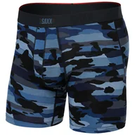 Majtki męskie - Bokserki Saxx Vibe Xtra Super Soft Boxer Brief Fly Rozmiar: M / Kolor: czarny/niebieski - miniaturka - grafika 1