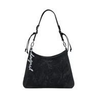 Torebki damskie - Torebka Desigual Romeo Floral Total Bl 25WAXP40 Czarny - miniaturka - grafika 1