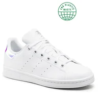 Buty dla dziewczynek - Adidas Buty Stan Smith J FX7521 Ftwwht/Ftwwht/Silvmt - miniaturka - grafika 1