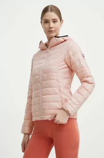 Kurtki damskie - Rossignol kurtka damska kolor różowy przejściowa RLMWJ75 - grafika 1