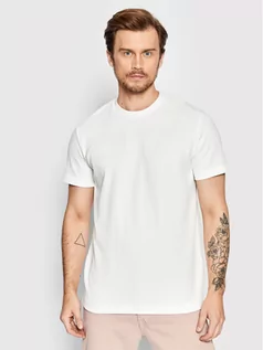 Koszulki męskie - Selected Homme T-Shirt Eshan 16084630 Biały Regular Fit - grafika 1