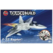 Kolekcjonerskie modele pojazdów - AIRFIX Model plastikowy QUICKBUILD F-22 Raptor GXP-651559 - miniaturka - grafika 1
