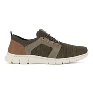 Półbuty męskie - RIEKER B7796-54 KHAKI - miniaturka - grafika 1