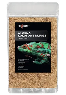 EXO PLANET Coconut Fiber - włókno kokosowe długie 2L - Podłoże do terrarium - miniaturka - grafika 1