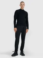 Spodnie sportowe męskie - 4F Spodnie do biegania w terenie męskie - czarne L - miniaturka - grafika 1