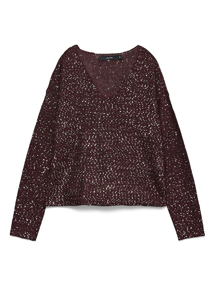Vero Moda Sweter w kolorze ciemnofioletowym
