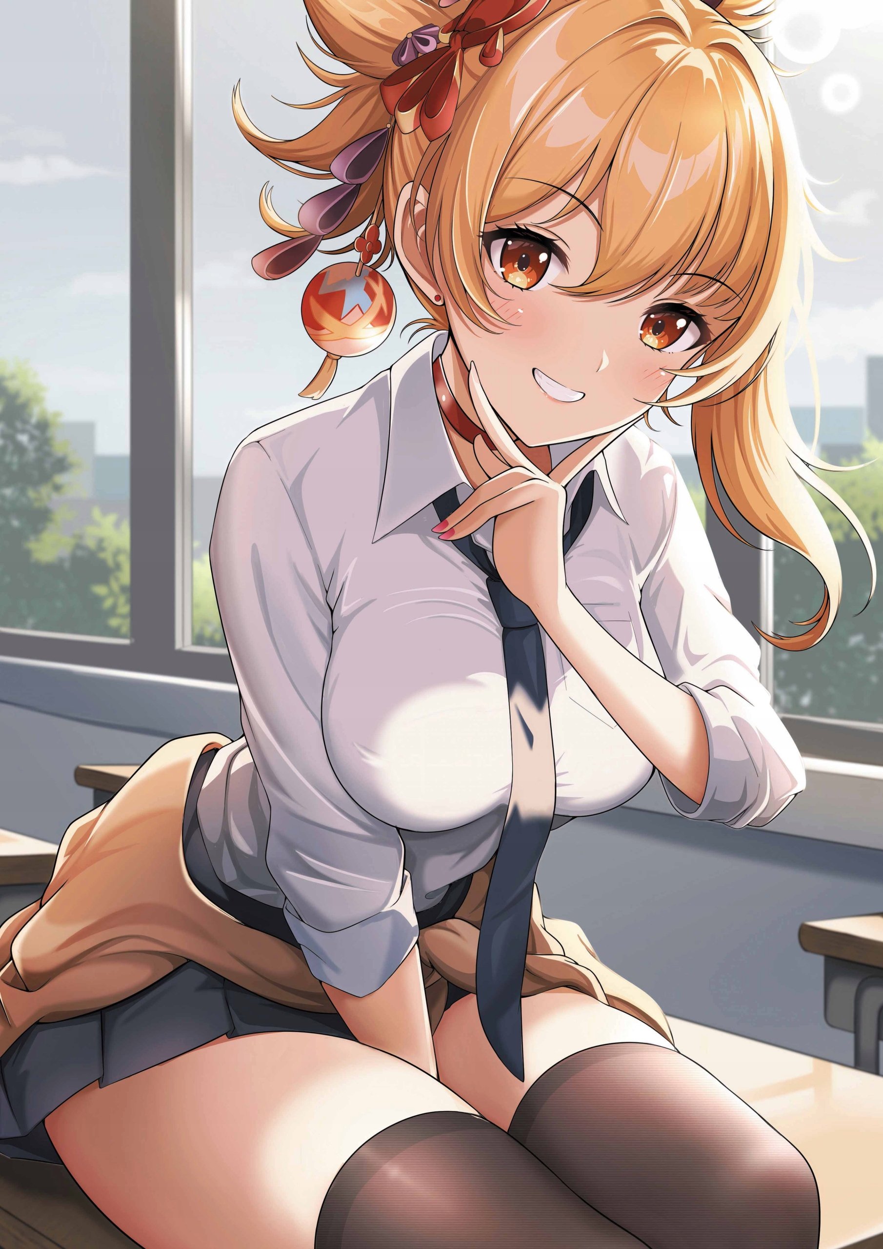 Plakat A3 Genshin Impact Anime Gra Yoimiya